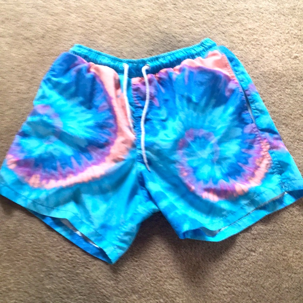 Nice Asos Blue Tye Dye Swim Trunks